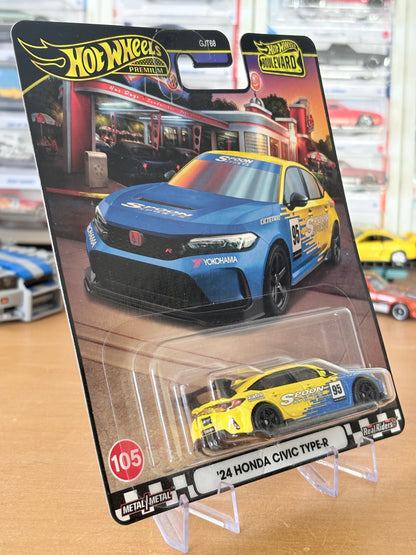Hot Wheels '24 Honda Civic Type-R Boulevard #105 Premium Diecast
