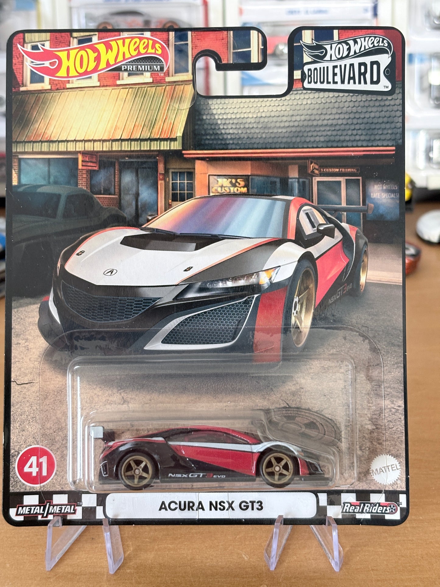 Hot Wheels Acura NSX GT3 Boulevard #41 Premium Diecast