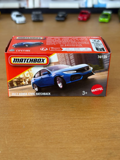 Matchbox Mainline / 2017 Honda Civic Hatchback / 2025 74/125 Honda Official