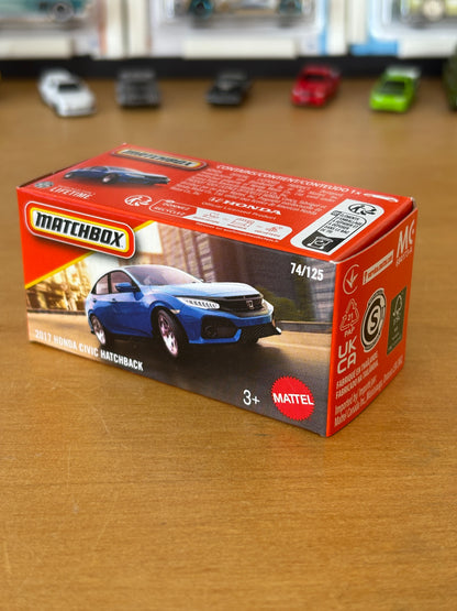 Matchbox Mainline / 2017 Honda Civic Hatchback / 2025 74/125 Honda Official
