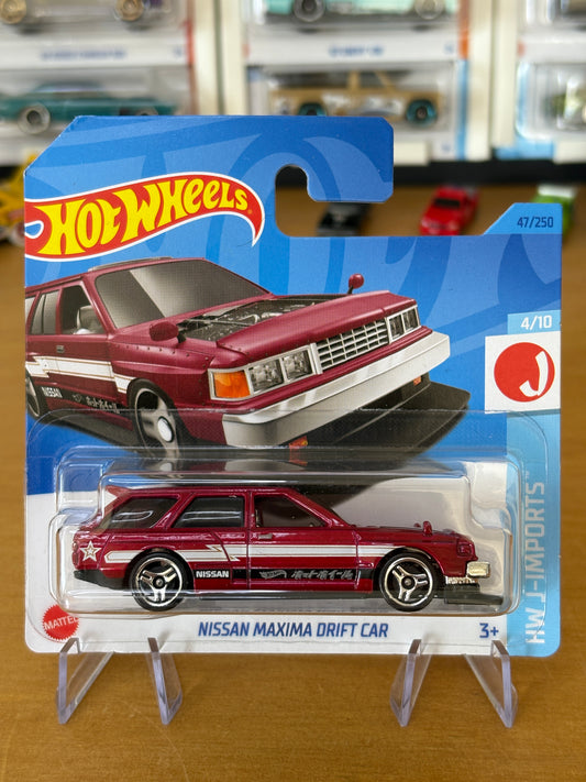 Hot Wheels Mainline / Nissan Maxima Drift Car / 2021 HW J-Imports 4/10 Short Card
