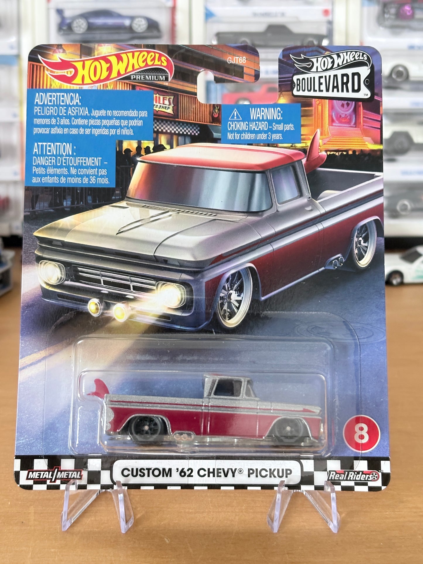 Hot Wheels Custom '62 Chevy Pickup Boulevard #8 Premium Diecast