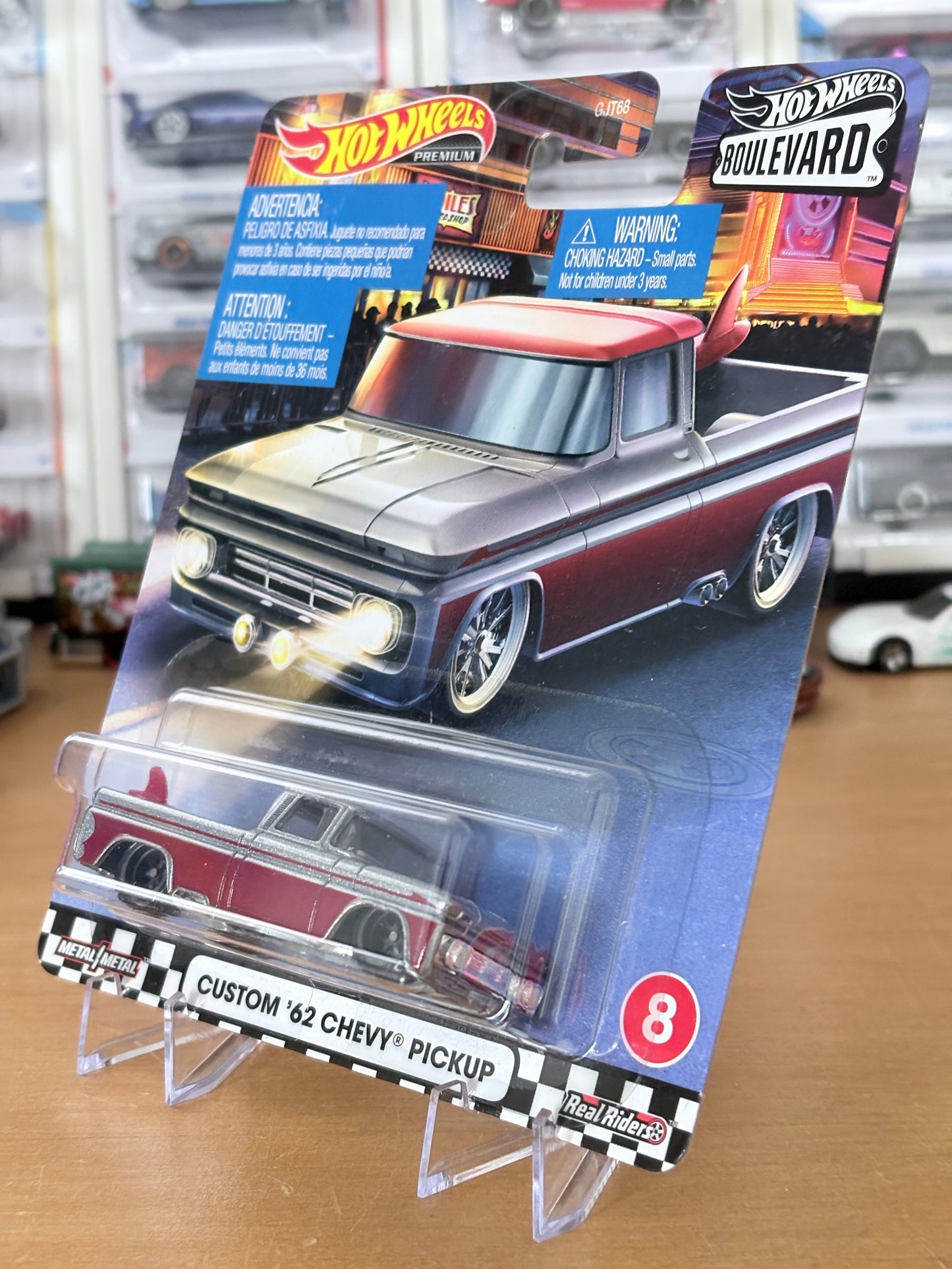Hot Wheels Custom '62 Chevy Pickup Boulevard #8 Premium Diecast
