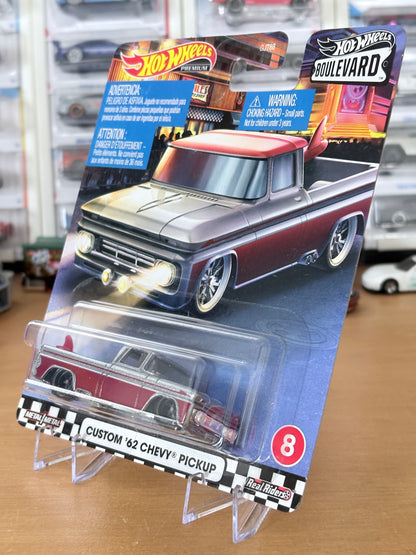 Hot Wheels Custom '62 Chevy Pickup Boulevard #8 Premium Diecast