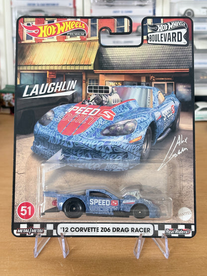 Hot Wheels Custom '12 Corvette Z06 Drag Racer Boulevard #51 Premium Diecast