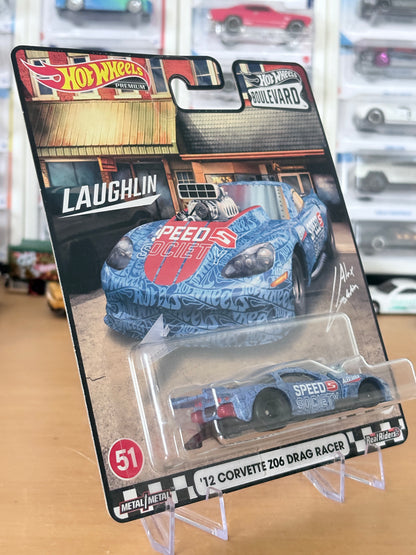 Hot Wheels Custom '12 Corvette Z06 Drag Racer Boulevard #51 Premium Diecast
