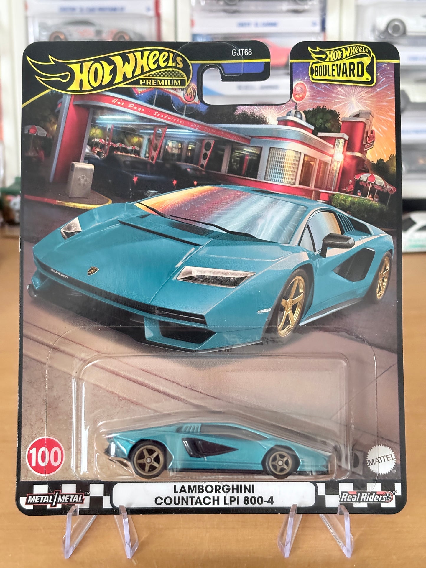 Hot Wheels Custom Lamborghini Countach LPI 800-4 Boulevard #100 Premium Diecast