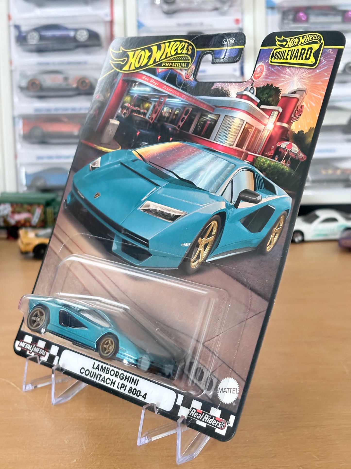 Hot Wheels Custom Lamborghini Countach LPI 800-4 Boulevard #100 Premium Diecast