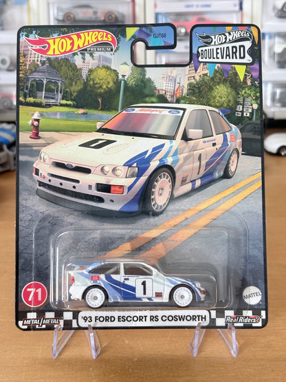 Hot Wheels '93 Ford Escort RS Cosworth Boulevard #71 Premium Diecast