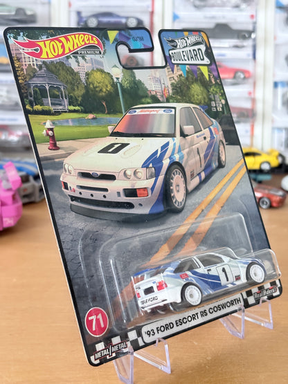 Hot Wheels '93 Ford Escort RS Cosworth Boulevard #71 Premium Diecast