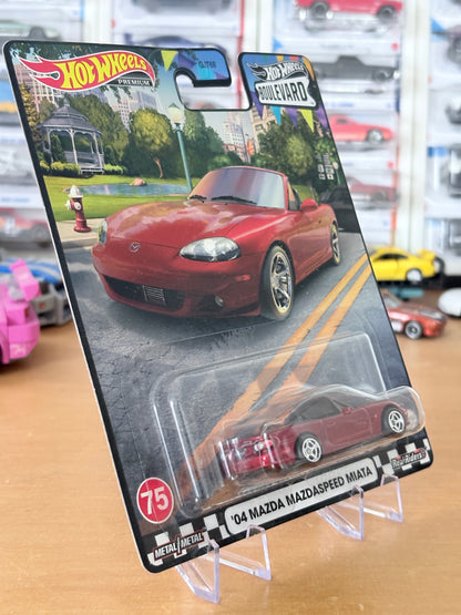 Hot Wheels '04 Mazda Mazdaspeed Miata Boulevard #75 Premium Diecast