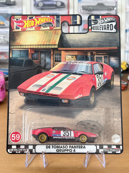 Hot Wheels De Tomaso Pantera Gruppo 4 Boulevard #59 Premium Diecast