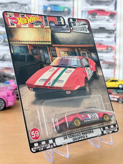 Hot Wheels De Tomaso Pantera Gruppo 4 Boulevard #59 Premium Diecast