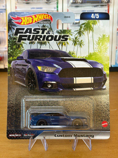 Hot Wheels Premium / Custom Mustang / 2024 HW Fast & Furious 4/5
