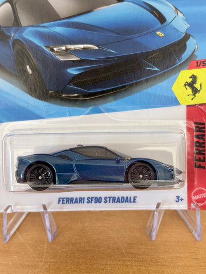 Hot Wheels Ferrari SF90 Stredale | Ferrari 1/5 Short Card BLUE