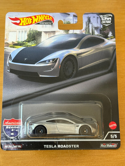 Hot Wheels Premium / Tesla Roadster / 2022 HW American Scene 5/5