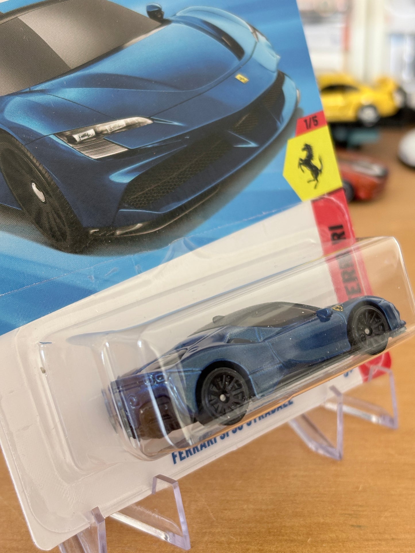 Hot Wheels Ferrari SF90 Stredale | Ferrari 1/5 Short Card BLUE