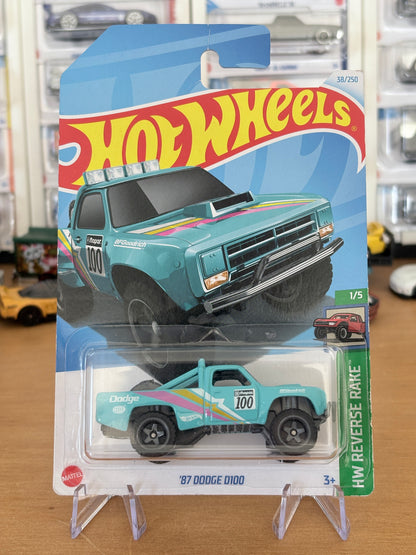 Hot Wheels '87 Dodge D100 | HW Reverse Rake 1/5