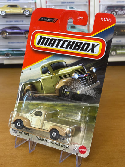 Matchbox Mainline / 1940 Dodge V-Series Truck / 2025 119/125 Dodge Official