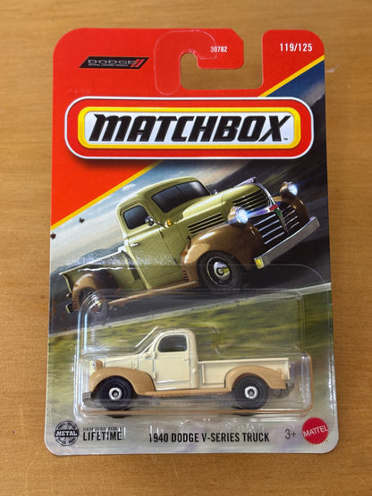 Matchbox Mainline / 1940 Dodge V-Series Truck / 2025 119/125 Dodge Official