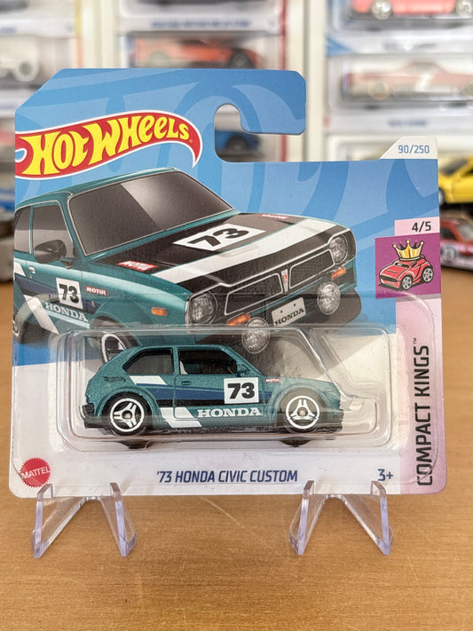 Hot Wheels '73 Honda Civic Custom | 2023 Compact Kings 4/5 Short Card