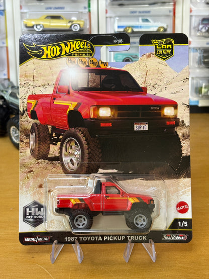 Hot Wheels Premium / 1987 Toyota Pickup Truck / 2024 HW Off Road Car Culture 1/5