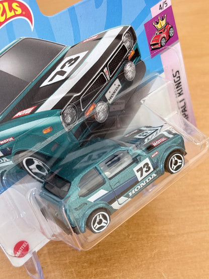 Hot Wheels '73 Honda Civic Custom | 2023 Compact Kings 4/5 Short Card