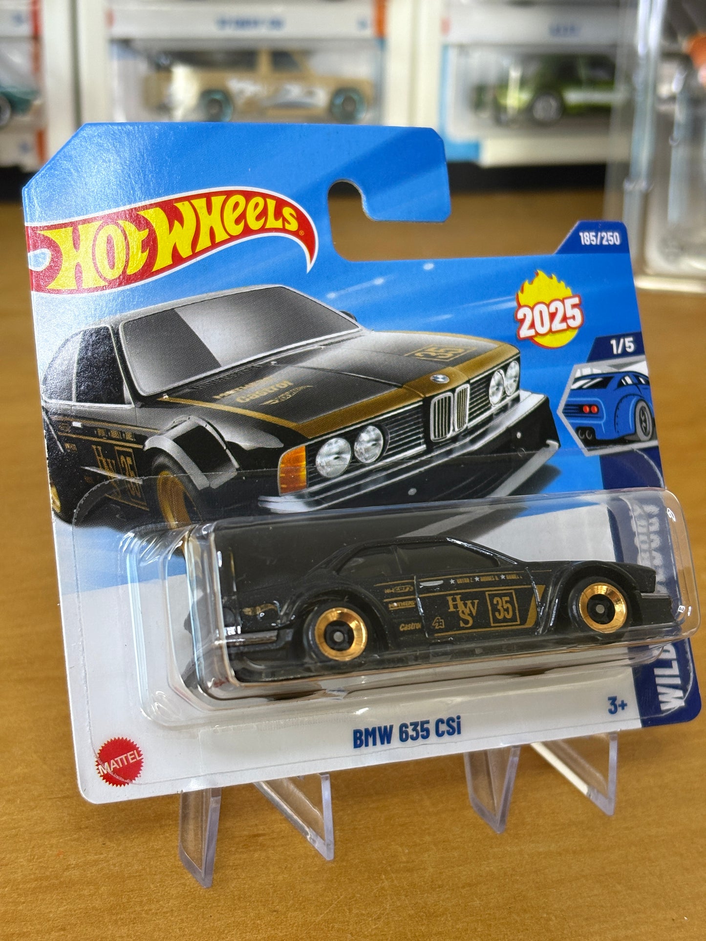 Hot Wheels Mainline / BMW 635 CSi / 2025 Wild Widebody 1/5 Short Card