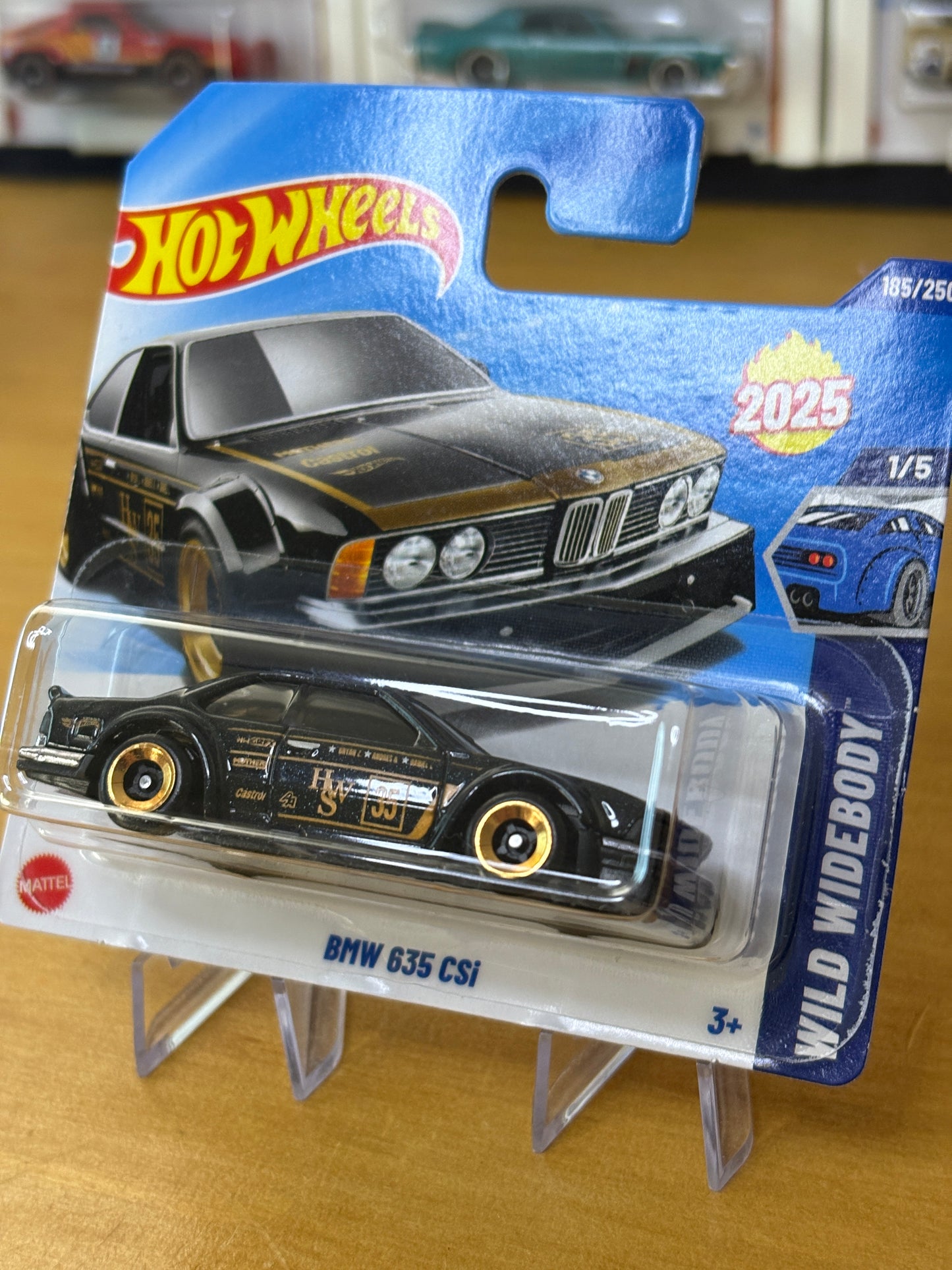 Hot Wheels Mainline / BMW 635 CSi / 2025 Wild Widebody 1/5 Short Card