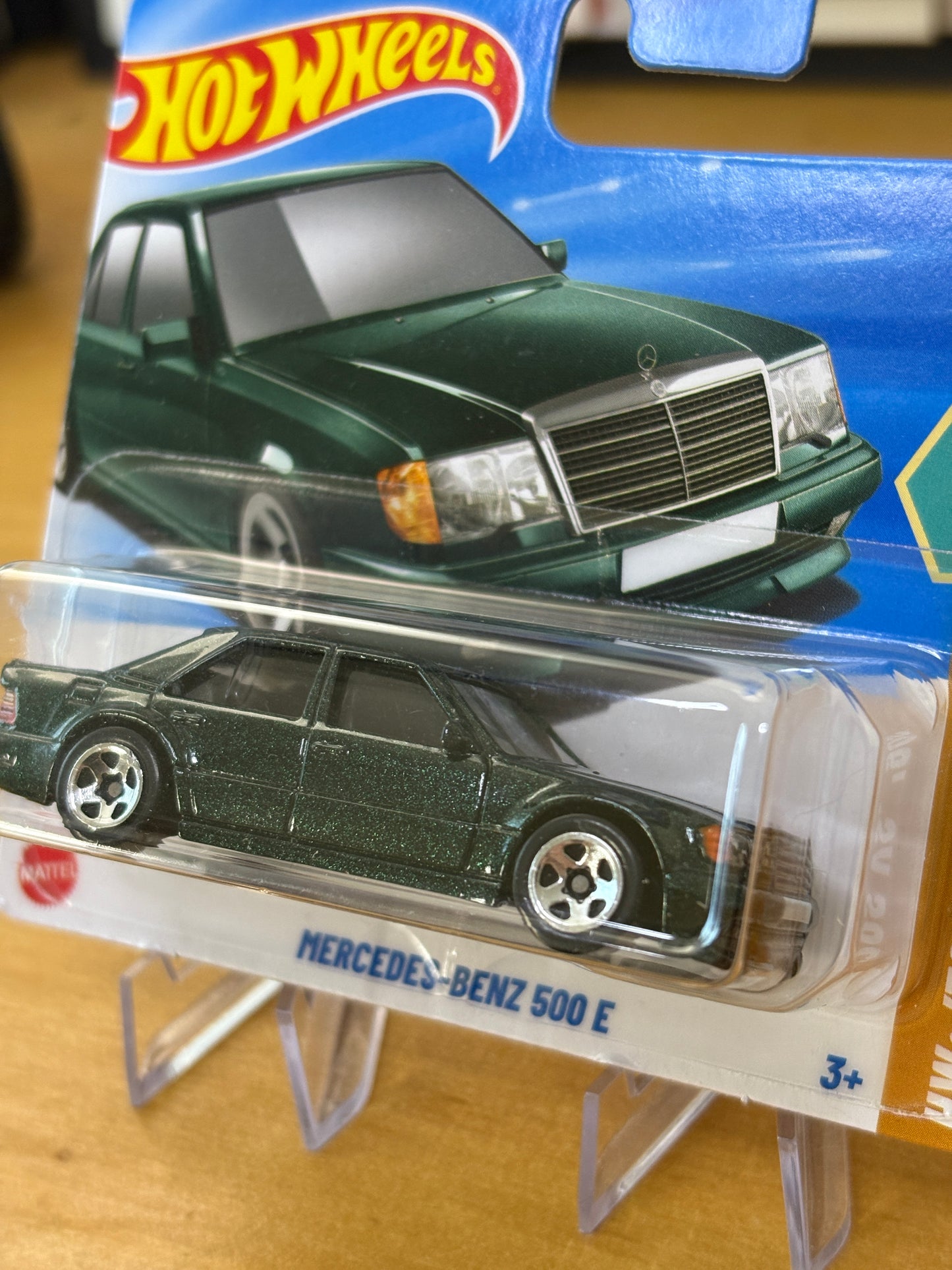 Hot Wheels Mainline / Mercedes-Benz 500 E / 2025 HW: 70's vs. 90's 3/10 Short Card