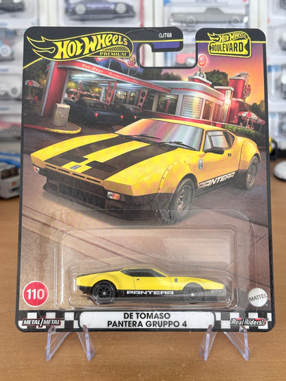 Hot Wheels De Tomaso Pantera Gruppo 4 Boulevard #110 Premium Diecast