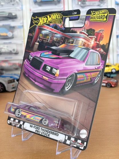 Hot Wheels '86 Ford Thunderbird Pro Stock Boulevard #104 Premium Diecast