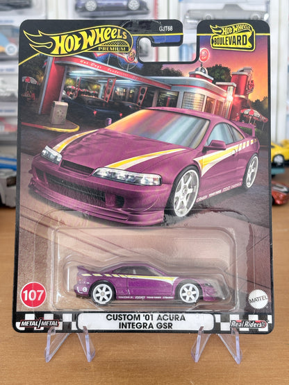 Hot Wheels Custom '01 Acura Integra GSR Boulevard #107 Premium Diecast