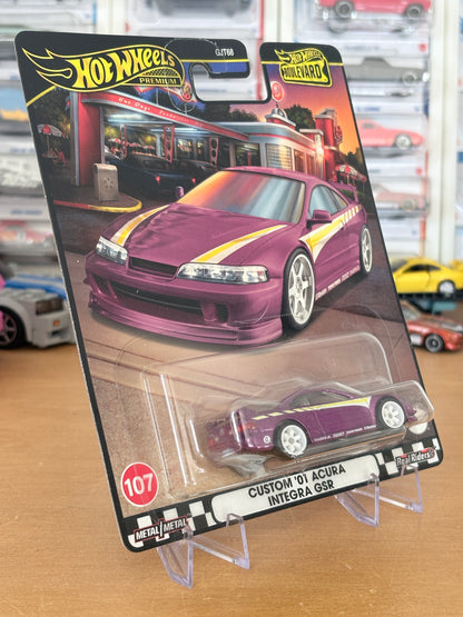 Hot Wheels Custom '01 Acura Integra GSR Boulevard #107 Premium Diecast