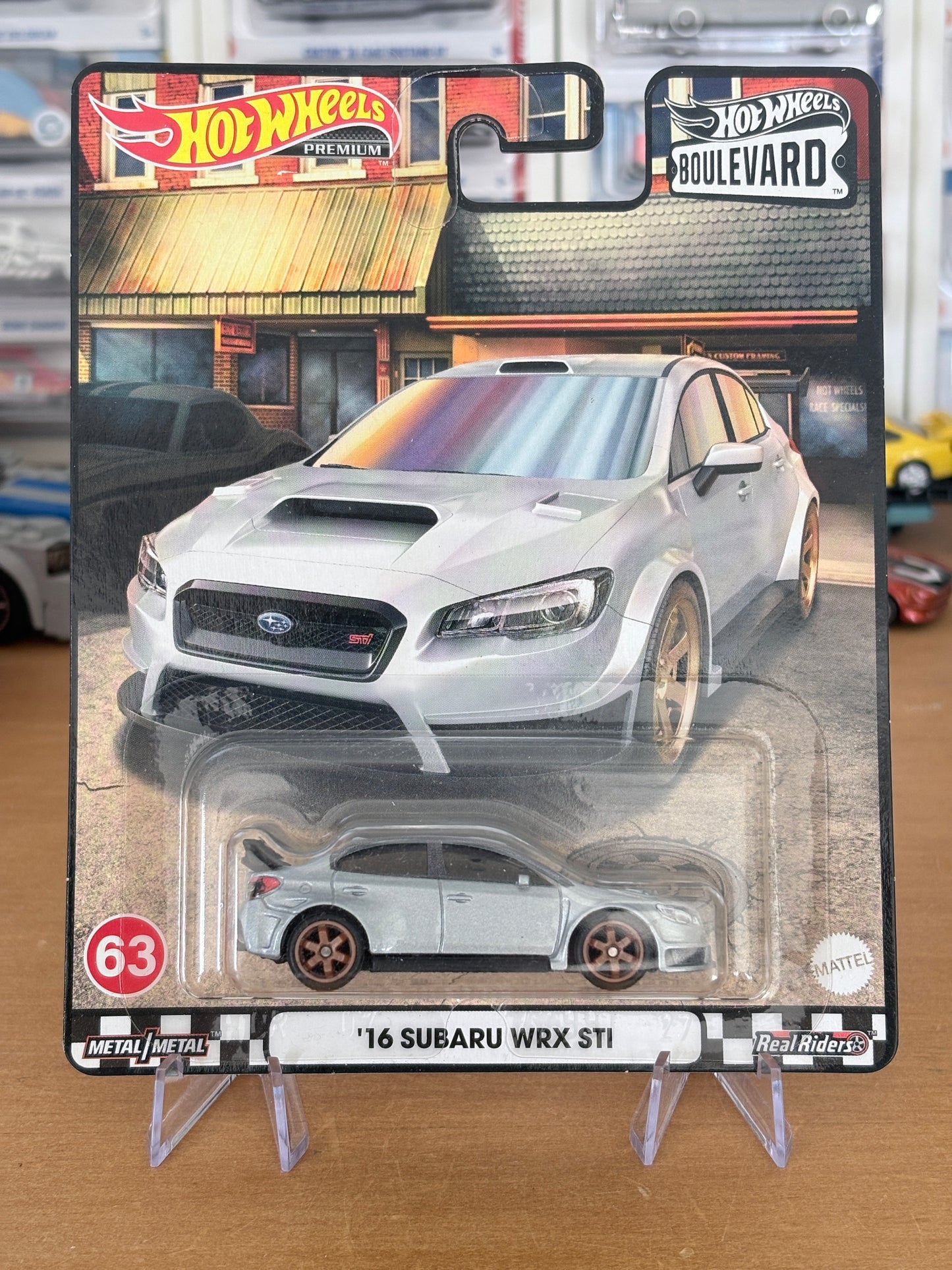Hot Wheels '16 Subaru WRX STI Boulevard #63 Premium Diecast