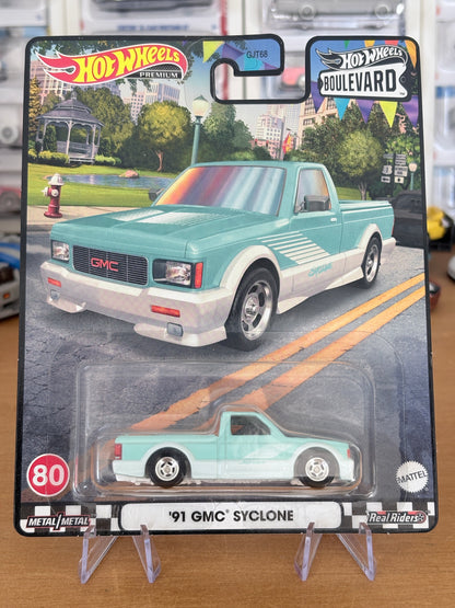 Hot Wheels '91 GMC Syclone Boulevard #80 Premium Diecast