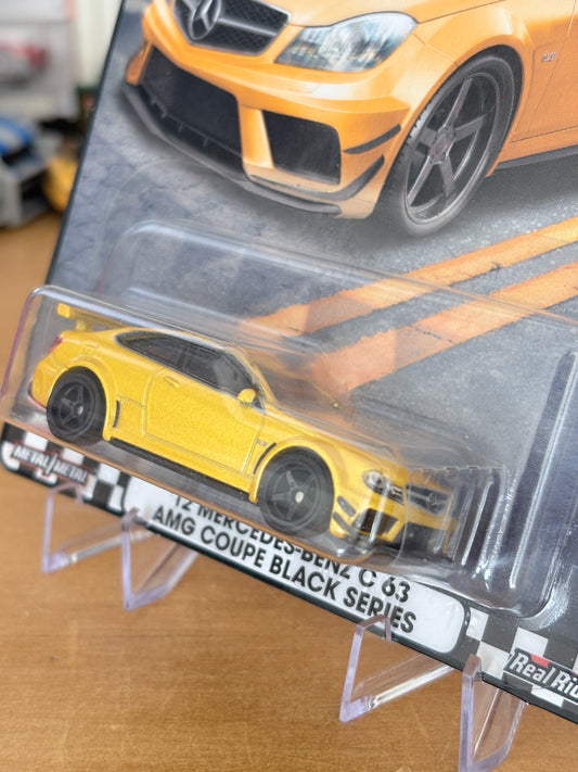 Hot Wheels '12 Mercedes-Benz C 63 AMG Coupe Black Series Boulevard #76 Premium Diecast