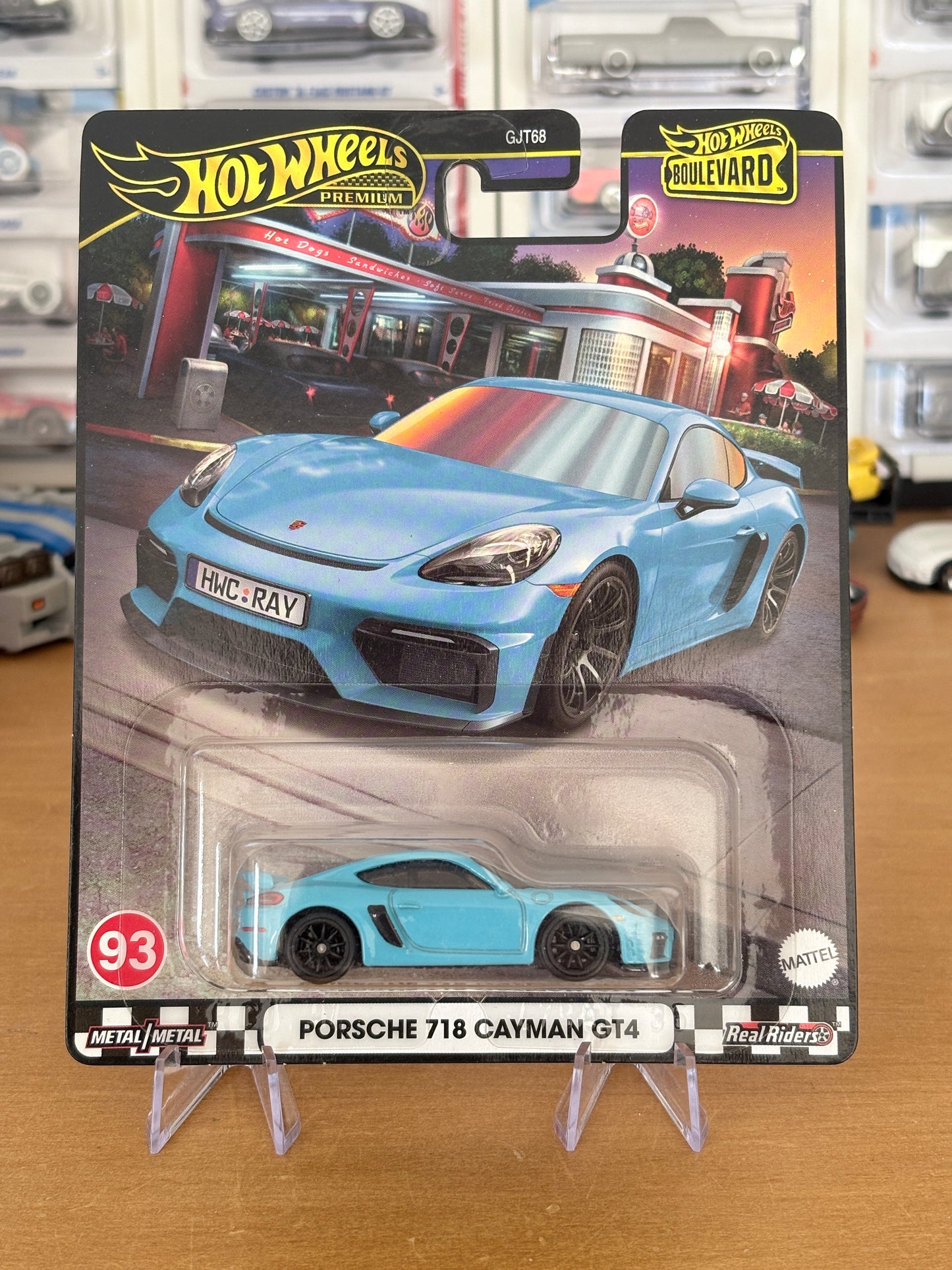 Hot Wheels Porsche 718 Cayman GT4 Boulevard #93 Premium Diecast