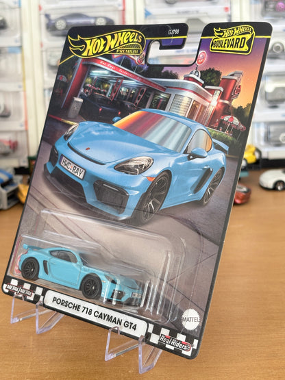 Hot Wheels Porsche 718 Cayman GT4 Boulevard #93 Premium Diecast