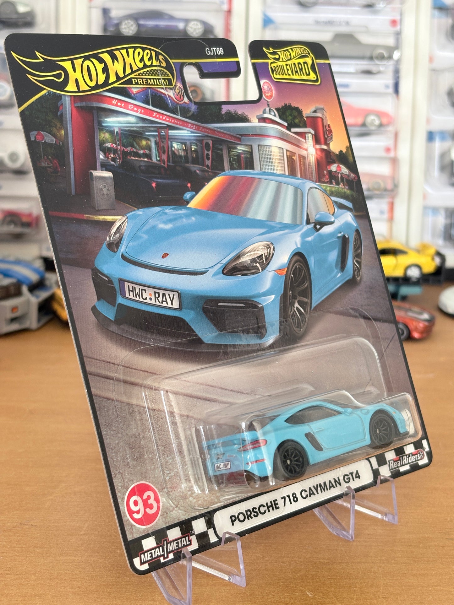 Hot Wheels Porsche 718 Cayman GT4 Boulevard #93 Premium Diecast