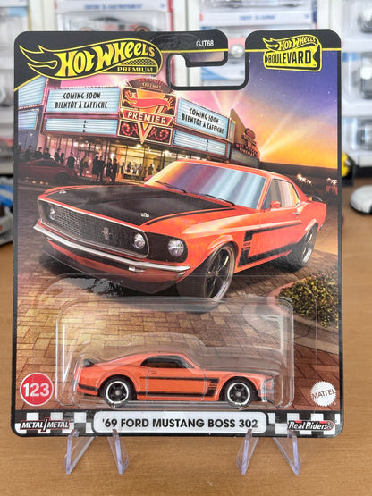 Hot Wheels '68 Ford Mustang Boss 302 #123 Premium Diecast