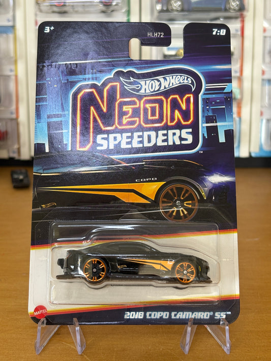 Hot Wheels Silver Series / 2018 Copo Camaro SS / 2025 Neon Speeders Mix 2 7/8