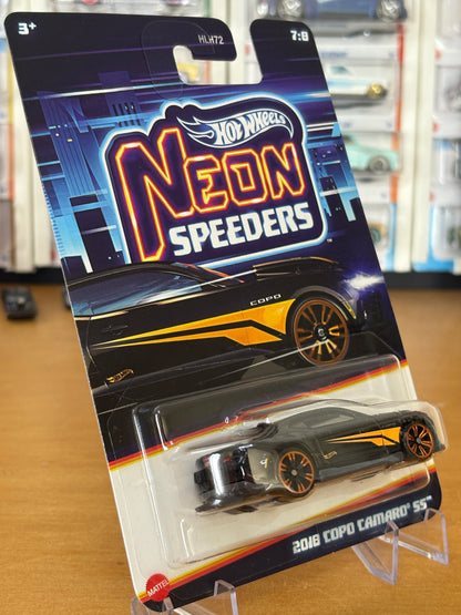 Hot Wheels Silver Series / 2018 Copo Camaro SS / 2025 Neon Speeders Mix 2 7/8