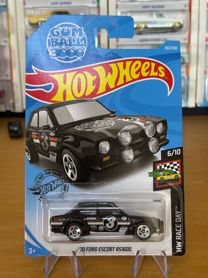 Hot Wheels Mainline / '70 Ford Escort RS1600 / 2018 HW Race Day 6/10 GUMBALL 3000
