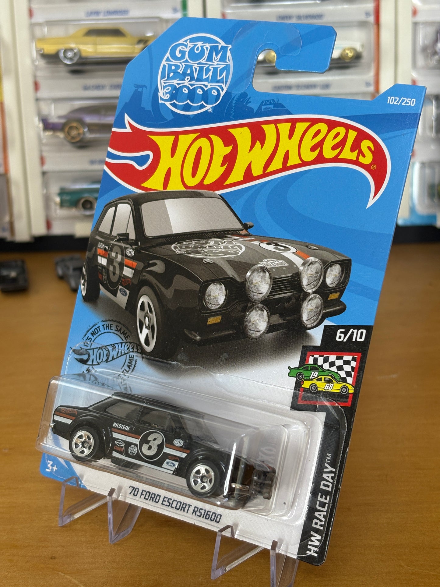 Hot Wheels Mainline / '70 Ford Escort RS1600 / 2018 HW Race Day 6/10 GUMBALL 3000