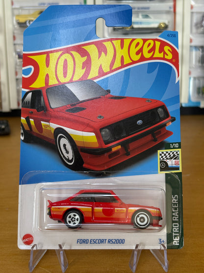 Hot Wheels Mainline / Ford Escort RS2000/ 2021 Retro Racers 1/10 RED