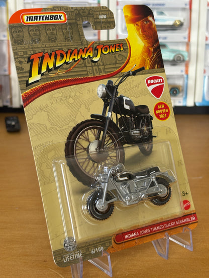 Matchbox Mainline / Ducati Scrambler Indiana Jones Themed / New for 2024 6/100