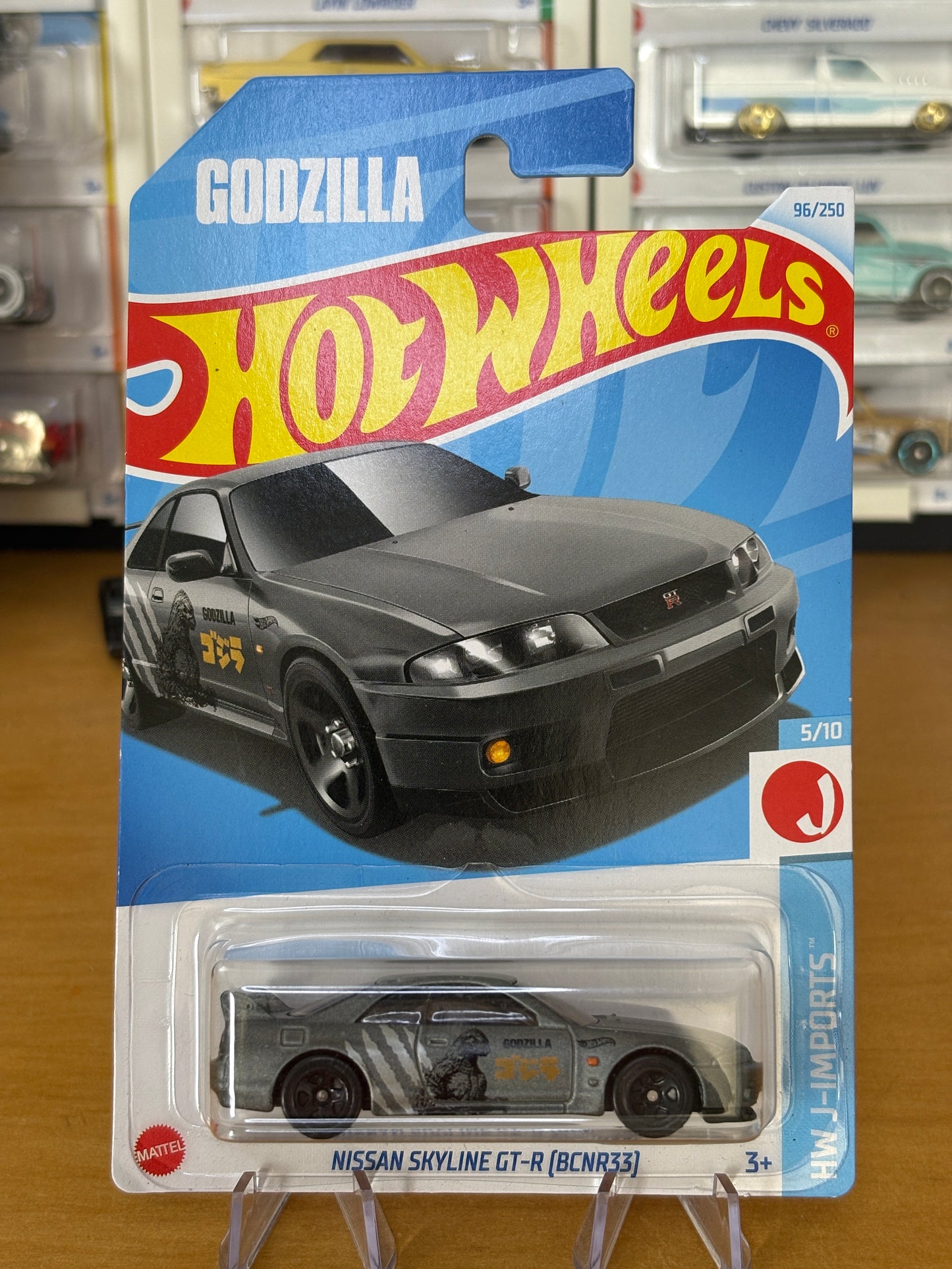 Hot Wheels Mainline / Nissan Skyline GT-R (BCNR33) GODZILLA / 2024 HW J-Imports 5/10