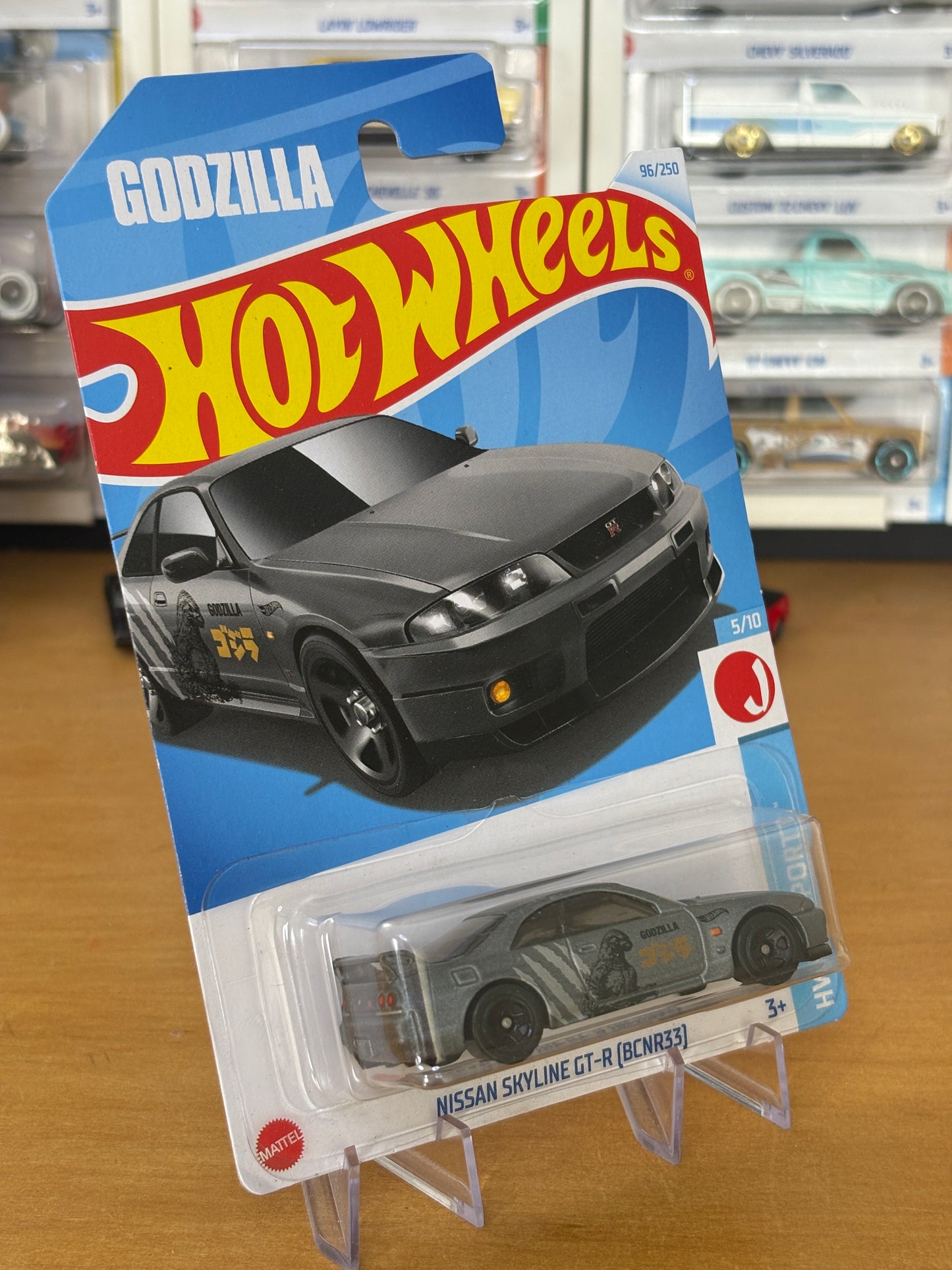 Hot Wheels Mainline / Nissan Skyline GT-R (BCNR33) GODZILLA / 2024 HW J-Imports 5/10