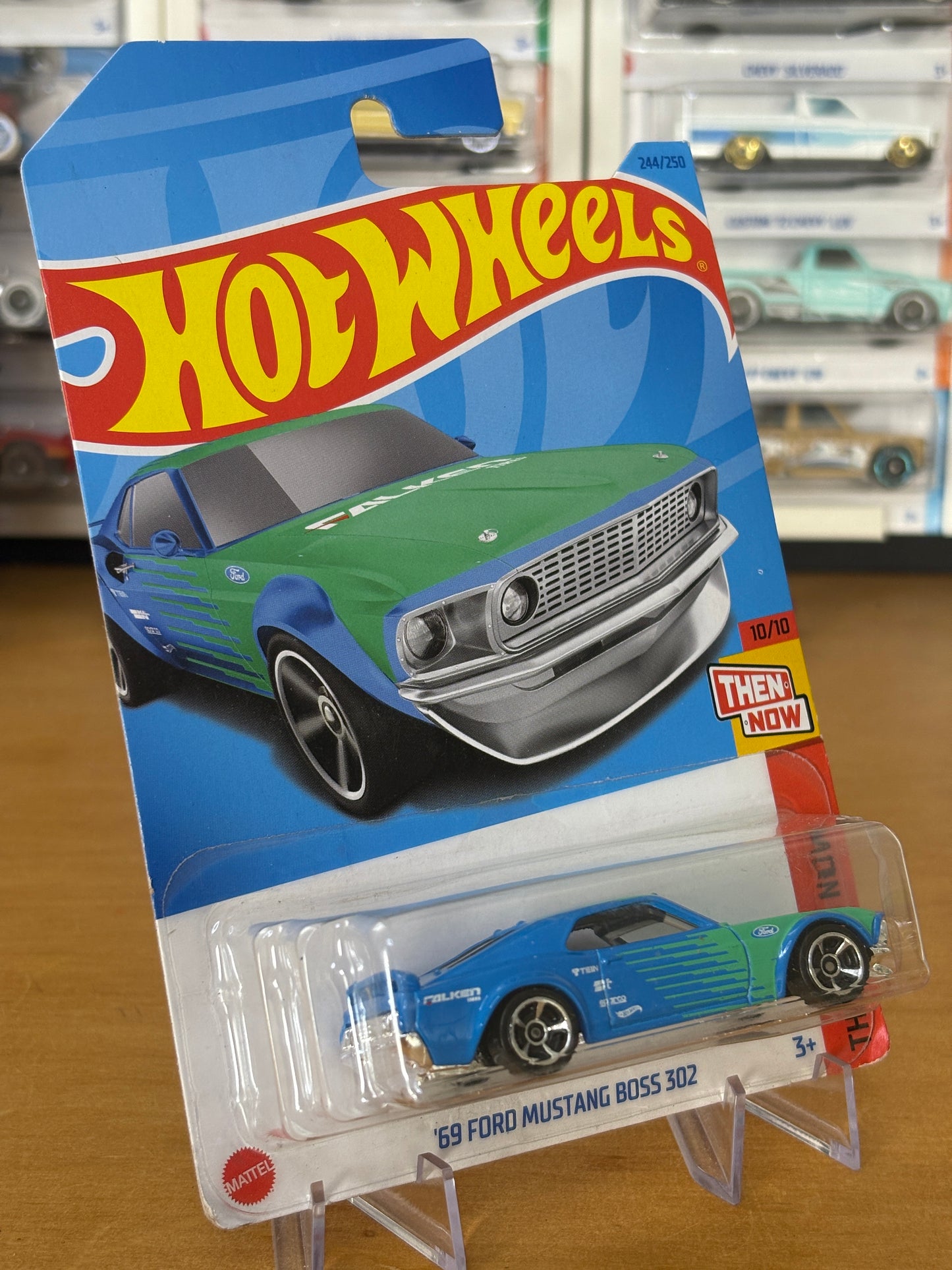 Hot Wheels Mainline / '69 Ford Mustang Boss 302 / 2021 Then and Now 10/10